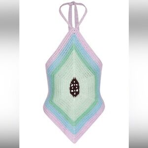 House of Sunny Crochet Halter Top